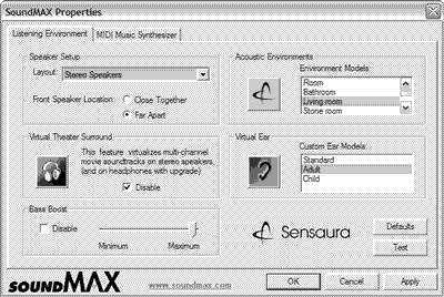 soundmax integrated digital audio